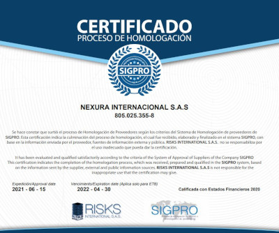 Certificación-SIGPRO Certificación-SIGPRO