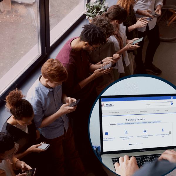 Portal de trámires de la Alcaldía de Pasto.